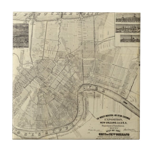 Der Welt industriell Fliese (Vorderseite)
