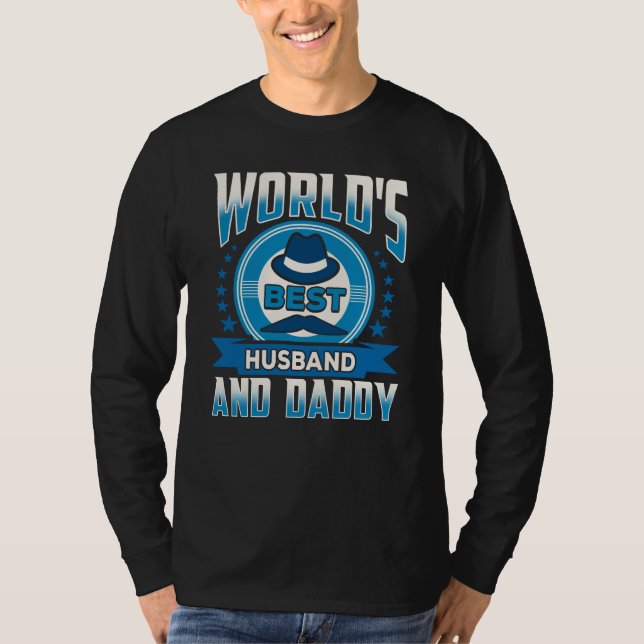 Der Welt-Tag der besten Vater-Ehemänner-Väter T-Shirt (Vorderseite)
