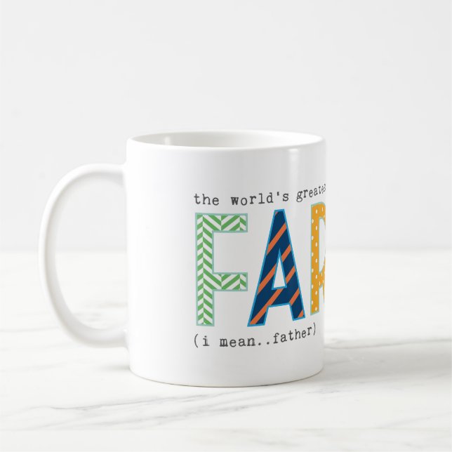 Der Weltbeste Farter (Vatertag) Kaffeetasse (Links)