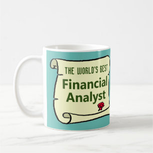 Der weltbeste Finanzanalyst. Kaffeetasse