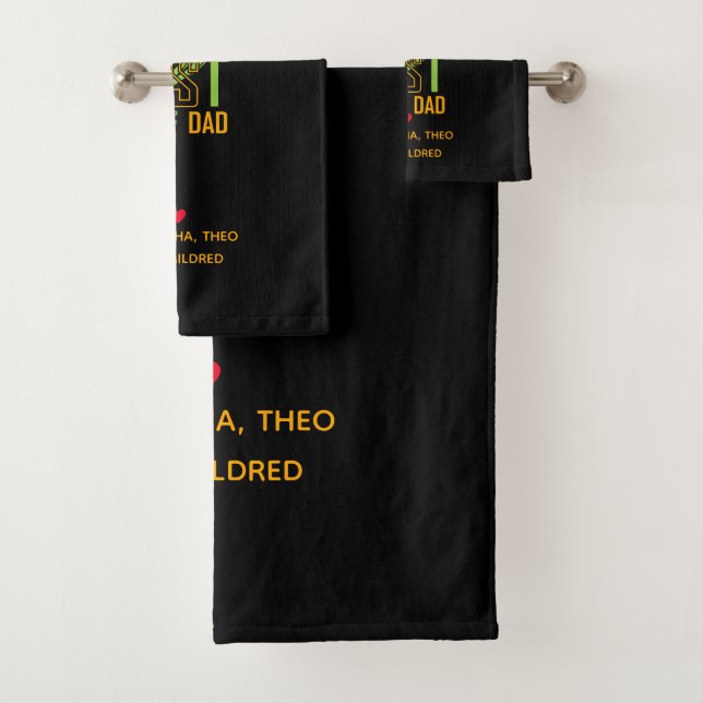 Der weltbeste Golf Vater - Funny & Thoughtful Gift Badhandtuch Set (Insitu)