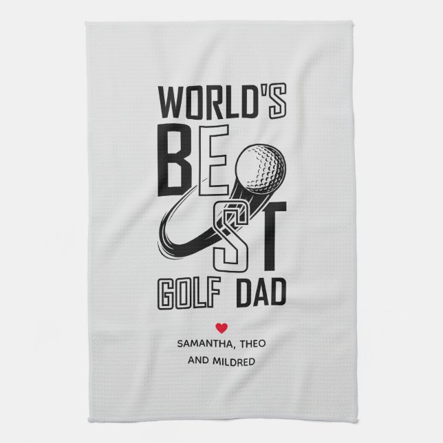 Der weltbeste Golf Vater - Funny & Thoughtful Gift Geschirrtuch (Vertikal)
