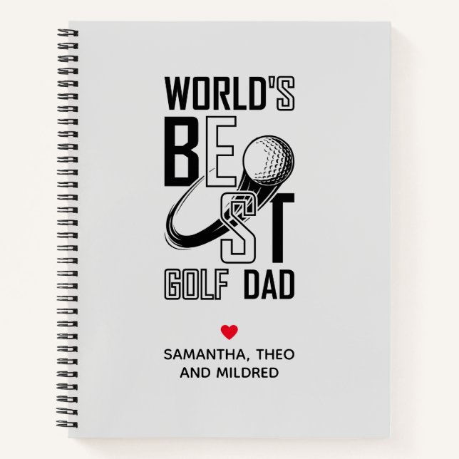 Der weltbeste Golf Vater - Funny & Thoughtful Gift Notizbuch (Vorderseite)