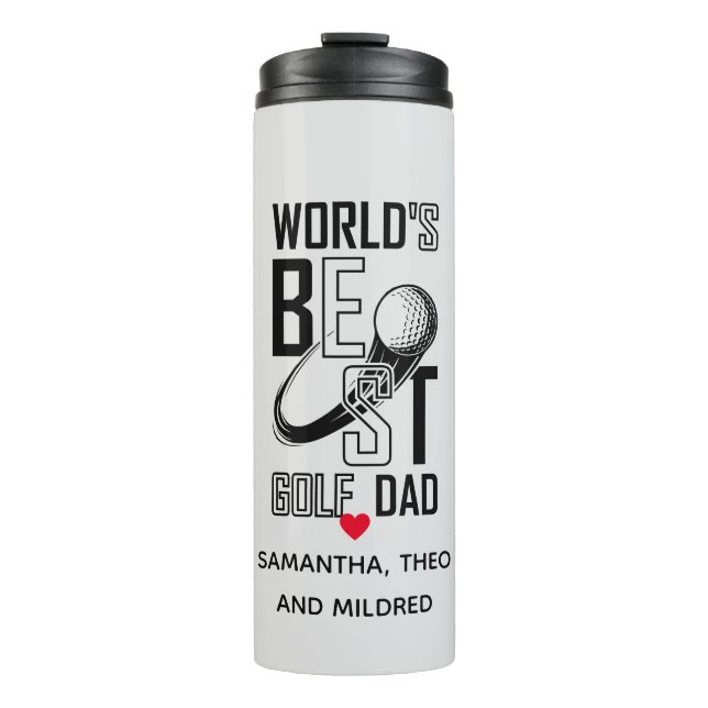 Der weltbeste Golf Vater - Funny & Thoughtful Gift Thermosbecher (Vorderseite)