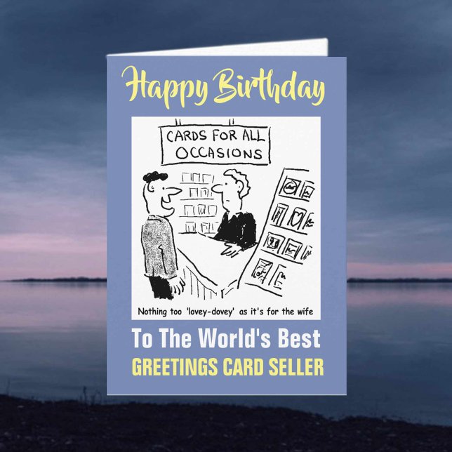Der weltbeste Grußkartenverkäufer Karte (Von Creator hochgeladen)