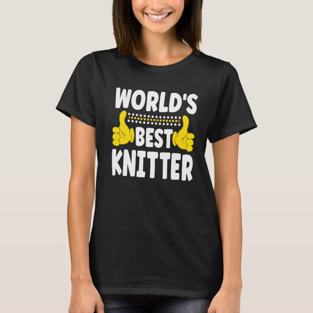 Der weltbeste Knitter-Beruf - Beruf Knitter T-Shirt (Vorderseite)