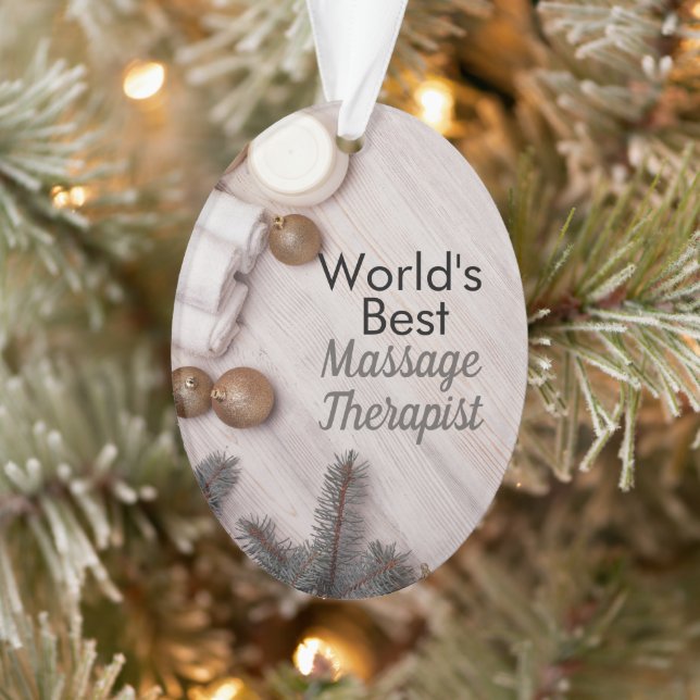 Der weltbeste Massagetherapeut Ornament (Baum)