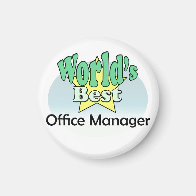 Der weltbeste Office Manager Magnet (Vorne)