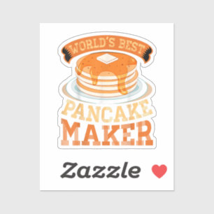 Der weltbeste Pancake Maker - Funny Pancake Maker Aufkleber
