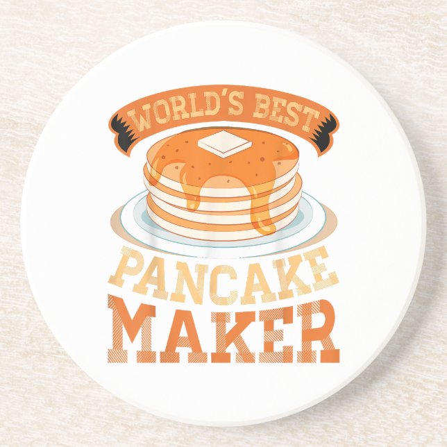 Der weltbeste Pancake Maker - Funny Pancake Maker Getränkeuntersetzer (Vorne)