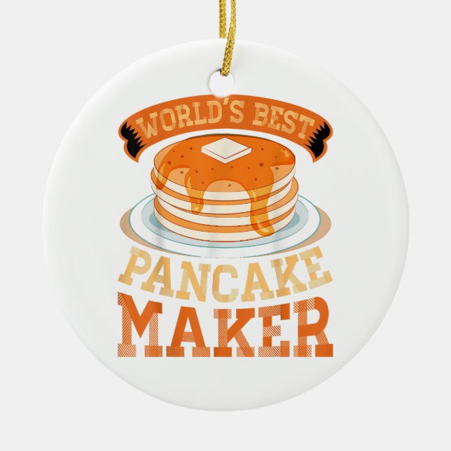 Der weltbeste Pancake Maker - Funny Pancake Maker Keramik Ornament (Vorne)