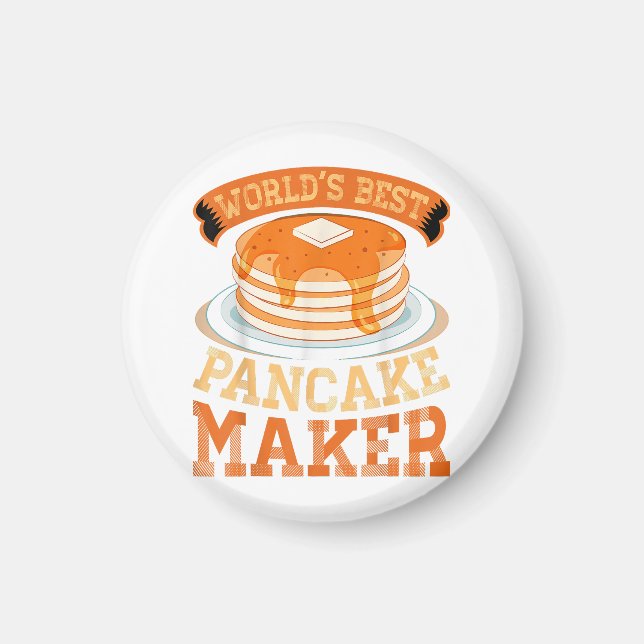 Der weltbeste Pancake Maker - Funny Pancake Maker Magnet (Vorne)