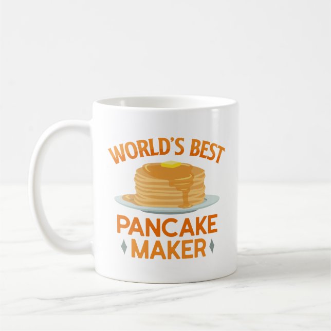 Der weltbeste Pancakes Maker Kaffeetasse (Links)