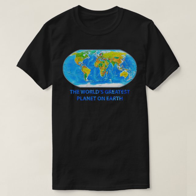 Der Weltbeste Planet der Erde T-Shirt (Design vorne)