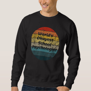 Der weltbeste Psychologe Vintag Sunset Sweatshirt