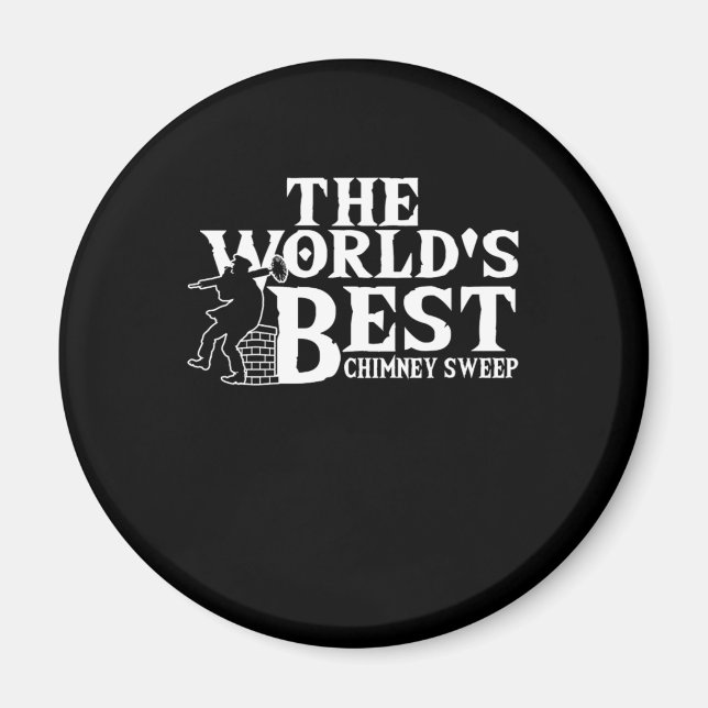 Der weltbeste Schornsteinfall-Sweep-Sweeper-Gif Magnet (Vorne)