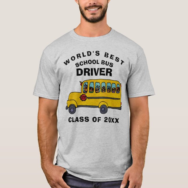 Der weltbeste Schulbusfahrer T-Shirt (Vorderseite)