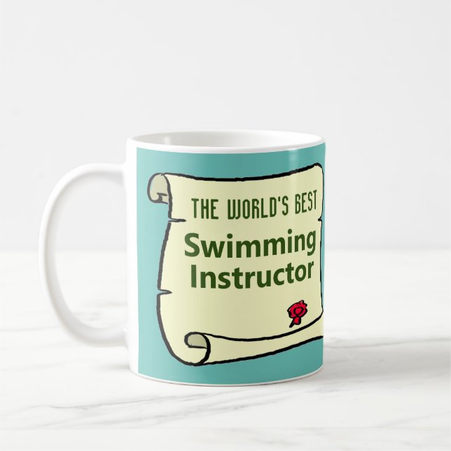 Der weltbeste Schwimmlehrer. Kaffeetasse (Links)