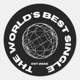 Der weltbeste Single-Aufkleber Runder Aufkleber