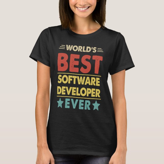 Der weltbeste Software-Entwickler aller Zeiten 1 T-Shirt (Vorderseite)