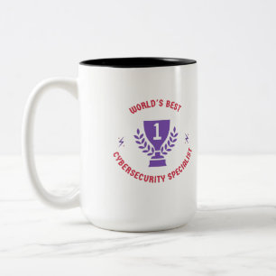 Der weltbeste Spezialist für Cybersicherheit Zweifarbige Tasse