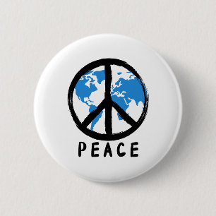 Der Weltfrieden-Erde-Tag gibt Uni-Kids Blue Button
