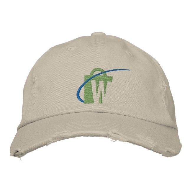 Der weltgrößte bestickte Chinohut Baseballkappe (Vorderseite)