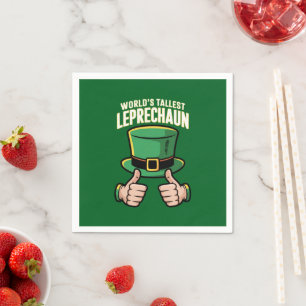 Der weltgrößte Leprechaun Funny Irish Spaß Serviette