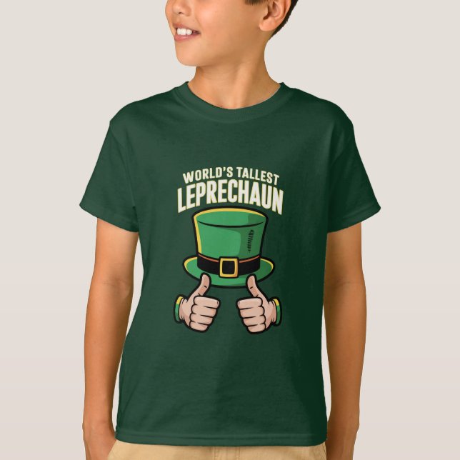 Der weltgrößte Leprechaun Funny Irish Spaß T-Shirt (Vorderseite)