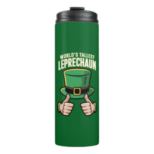 Der weltgrößte Leprechaun Funny Irish Spaß Thermosbecher