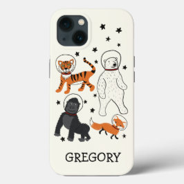 Der Weltraum ist Personalisierte Wildtierastronaut Case-Mate iPhone Hülle