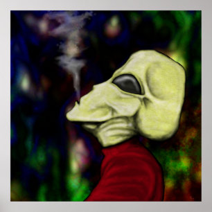 "Der Weltraum ist voller Rauch..." Poster