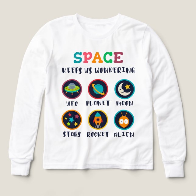 Der Weltraum lässt uns staunen (Design Vorderseite)