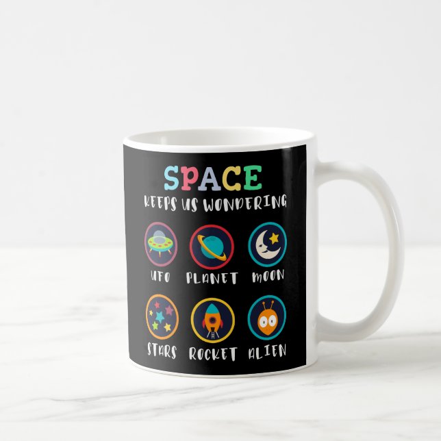 Der Weltraum lässt uns staunen Kaffeetasse (Rechts)