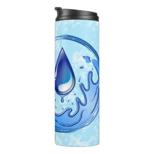 Der Weltwassertag Rette Wasser Rett Erde Thermosbecher