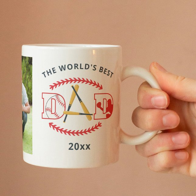Der weltweit beste Baseball-Name für ein benutzerd Kaffeetasse (Von Creator hochgeladen)