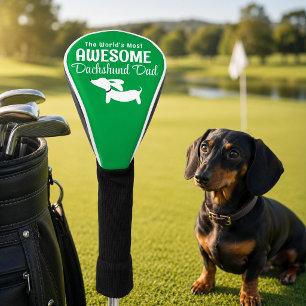 Der weltweit großartigste Dachshund-Vater Golf-Lie Golf Headcover