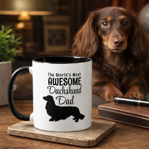 Der weltweit großartigste Langhaar-Dachshund-Vater Tasse