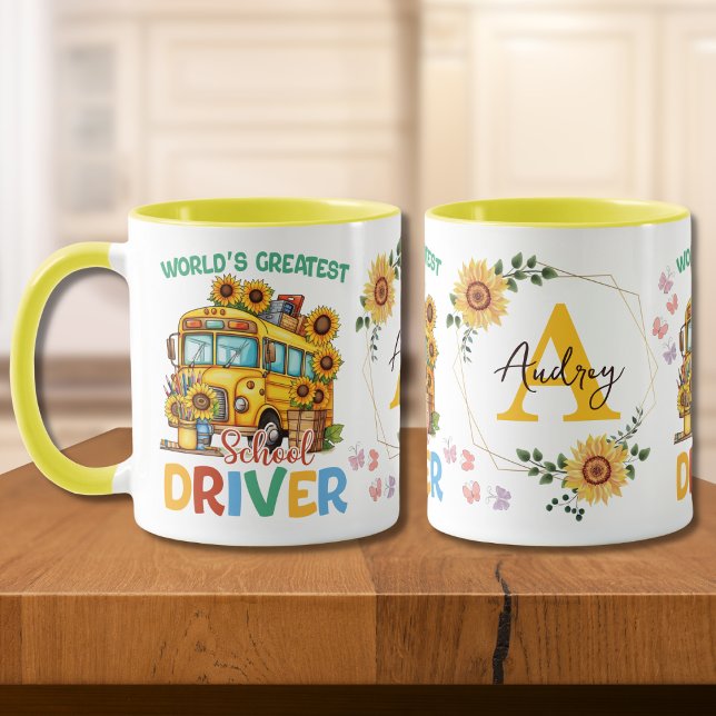 Der weltweit größte Schulbusfahrer Personalisiert Tasse (Von Creator hochgeladen)