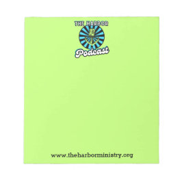 Der Werbespot für den Hafen Notizblock