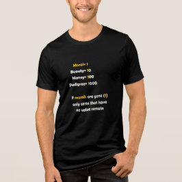 Der Wert der Moral im Leben Tri-Blend Shirt
