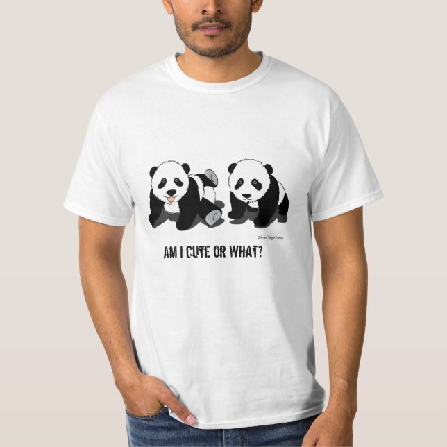 Der Wert-T - Shirt der Panda-Bärn-Männer (Vorderseite)