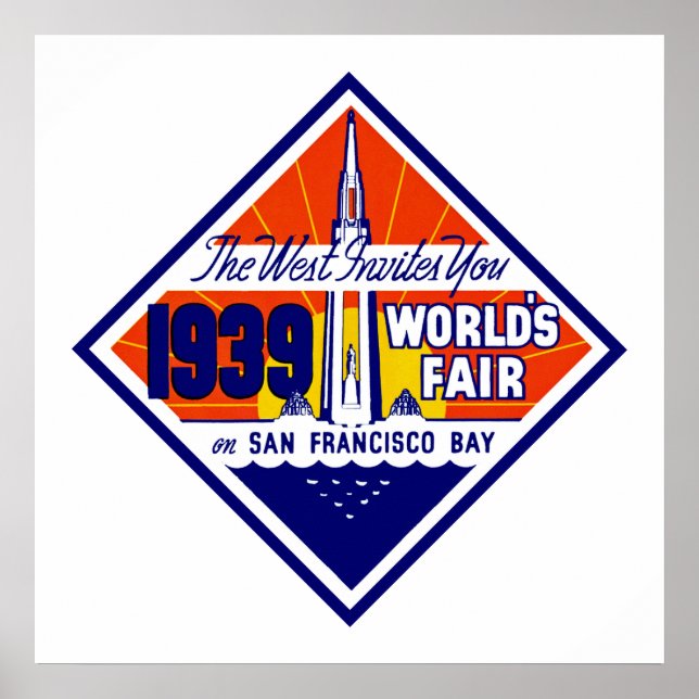 Der Westen lädt Sie ein Poster (Vorne)