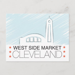 Der westliche Markt von Cleveland Postcard Postkarte
