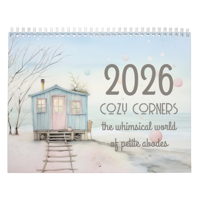 Der Whimsical World of Petite Abodes Kalender (Titelbild)
