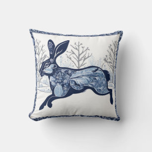 Der Whimsikale Ausflug des Hares Winters Kissen