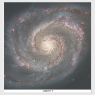 Der Whirlpool Galaxy M51 & Companion im Weltraum Aufkleber