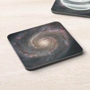 Der Whirlpool Galaxy M51 & Companion im Weltraum Getränkeuntersetzer