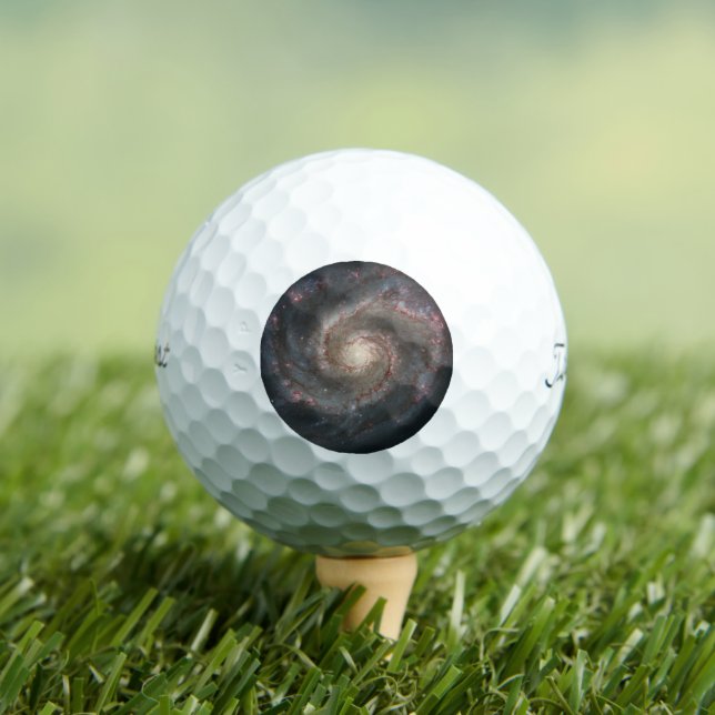 Der Whirlpool Galaxy M51 & Companion im Weltraum Golfball (Insitu T-Shirt)