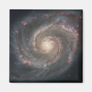 Der Whirlpool Galaxy M51 & Companion im Weltraum Magnet